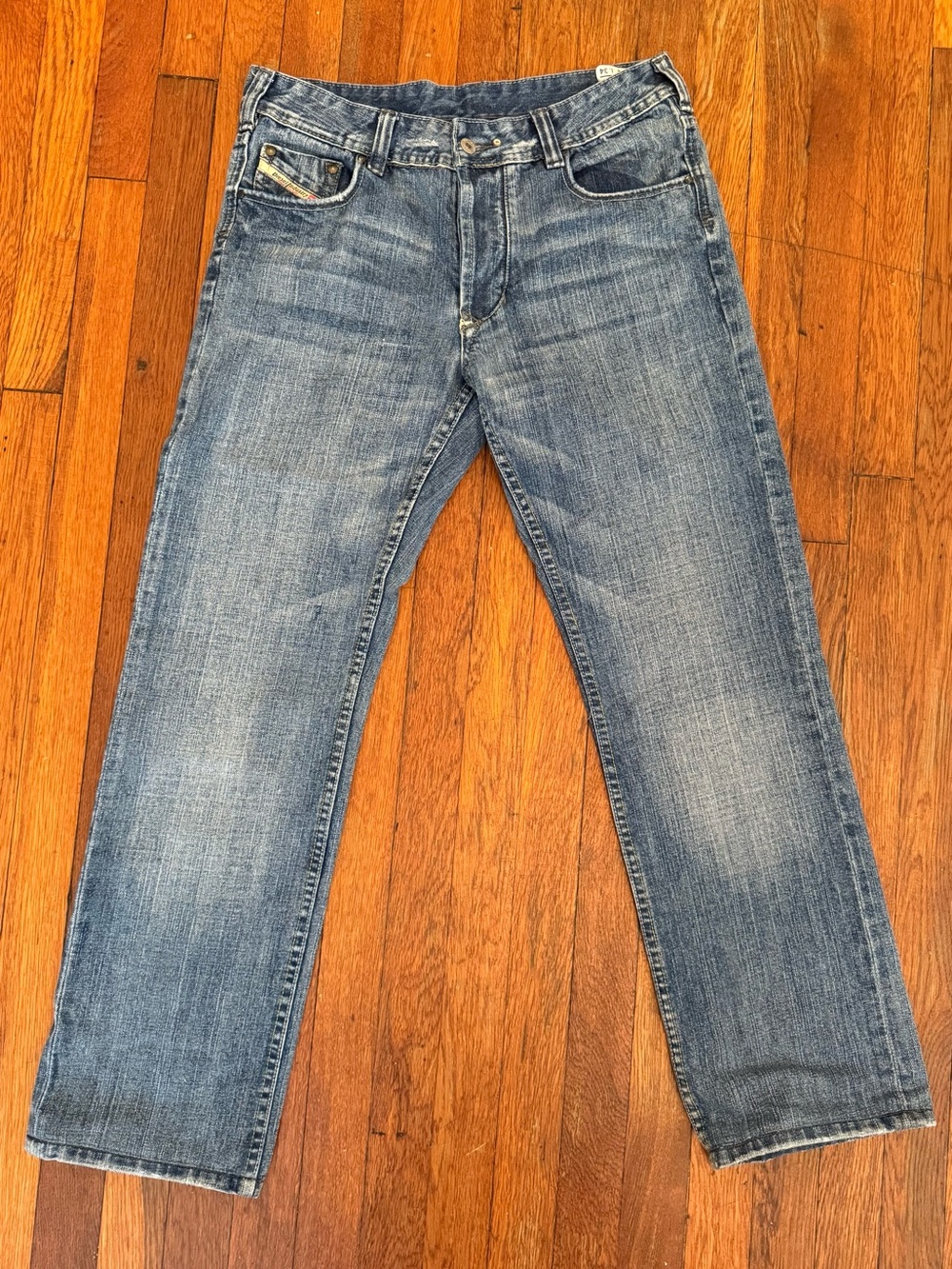 Diesel Yarik B Men’s Jeans W32 L30 0071V Y2K Distressed Zipper Pockets